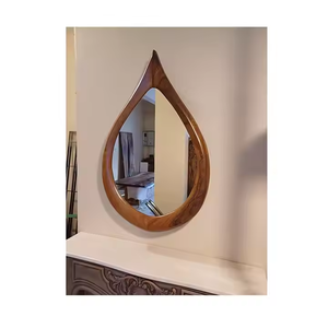 Azora Industries Meilleur design moderne de luxe style marocain en bois aluminium métal forme carrée miroir mural argenté - Product Image 2
