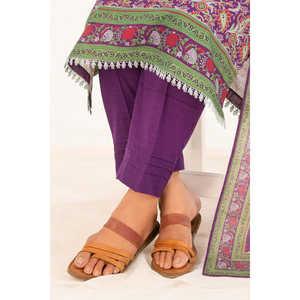 Conjunto de 3 Piezas de Salwar Kameez de Algodón Estampado Khaddar con Dupatta, Vestido Étnico Pakistaní para Festivales, Estilo Indio-K-52112 - Product Image 3