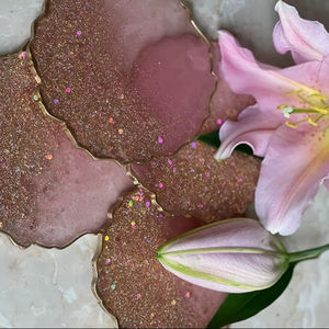 Handcrafted Resin Bohemian Style Eco-Friendly Drink Coaster High End Quality Designed Protect Tables Heat <b>Moisture</b> Wholesale - Product Image 1