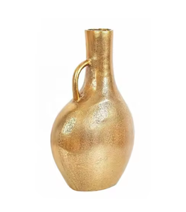 Florero de aluminio de metal de diseño personalizado con forma de botella floreros sin óxido para decoración del hogar Decoración de vajilla - Product Image 1