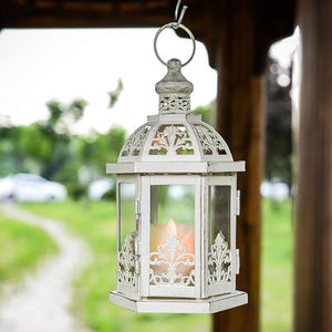 โคมไฟจัดโต๊ะโคมไฟโลหะตกแต่งแบบทันสมัยโคมไฟเหล็กสีขาวเหมาะสำหรับตกแต่งบ้านงานปาร์ตี้และงานอีเวนต์ - Product Image 1