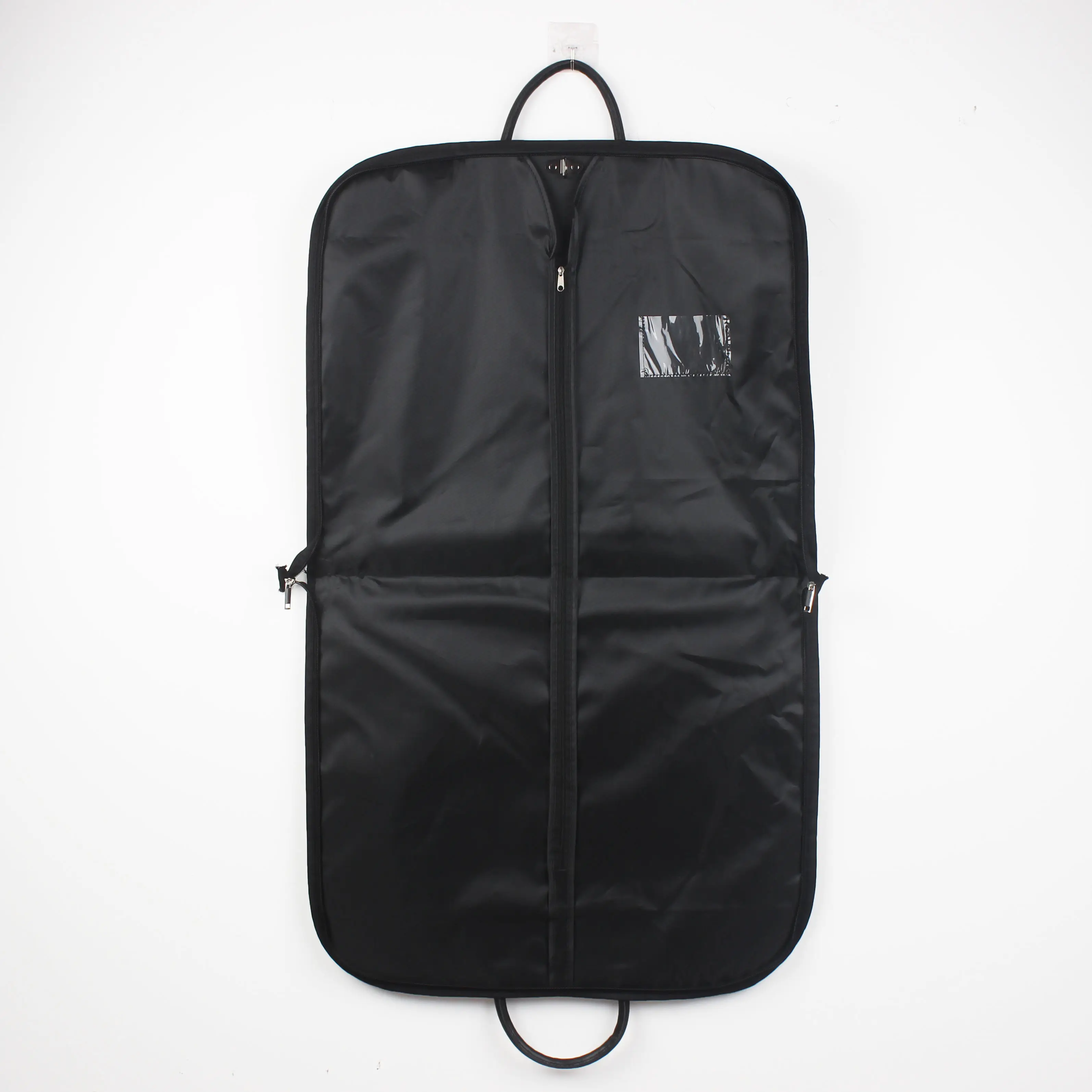 Black Luxury Heavy Duty Garment Bag Travel Luggage Suit/Dress cover Carrier support customizes