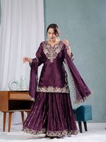 Setelan Sharara pengantin kualitas terbaik dan desainer dengan urutan bordir setelan Sharara pengantin Tersedia dengan harga terjangkau