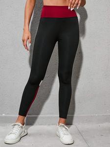 European American High Waist <b>Yoga</b> <b>Pants</b> for Women <b>Sexy</b> Cross-Border Running Sweat-Lifting Leggings with Solid Pattern Sets Style - Product Image 3