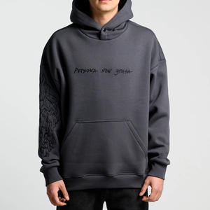 เสื้อมีฮู้ดแบบมีซิปสำหรับผู้ชายผ้าคอตตอนเนื้อนุ่มระบายอากาศได้ดีมี100% ทันสมัยปรับแต่งโลโก้ได้ - Product Image 1