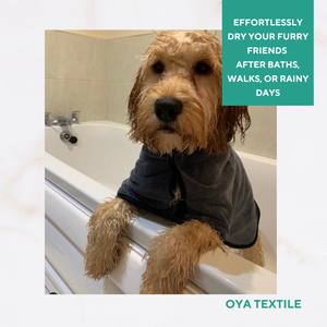 Albornoz de microfibra de lujo para perros, bata de secado rápido fácil de usar para verano y primavera, ropa para mascotas XL de tamaño, estilo Popular - Product Image 2