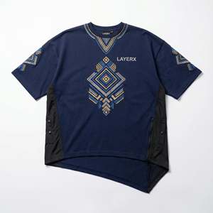 Camiseta de Mujer al por Mayor, Personalizada, 240 g/m², 100% Algodón, con Abertura Lateral, Logotipo Bordado, Manga Corta, Estampado 3D, Estilo Urbano Holgado - Product Image 1