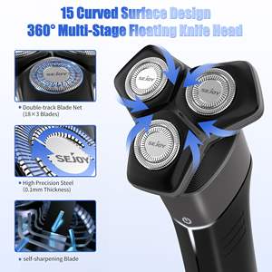 Rasoir Électrique Rotatif pour Hommes avec Technologie de Détection, Étanche IPX7, Tondeuse à Barbe et Cheveux, Verrouillage de Sécurité pour Utilisation Faciale et Application en Camping-Car - Product Image 5