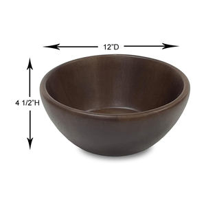 Venta al por mayor de cuencos de madera de diseño personalizado respetuoso con el medio ambiente Juego de 4 cuencos para servir ensalada juego de madera de acacia de 4 cuencos - Product Image 4