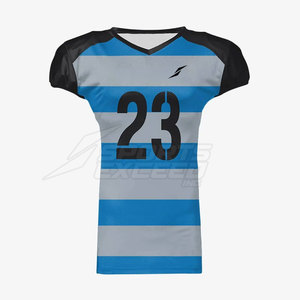 Camiseta de Fútbol Americano de Color Sólido, de Alta Calidad, Secado Rápido, 100% Poliéster, Personalizada, Talla Grande, Ropa Deportiva Transpirable - Product Image 1