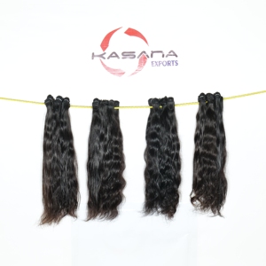 วิกผมทรงหลวมของผู้หญิงสีธรรมชาติสีธรรมชาติแบบทออินเดียไม่ผ่านกระบวนการความละเอียด HD สีดำ - Product Image 1