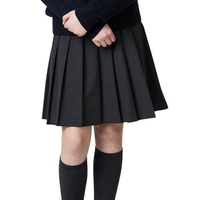 Falda Escolar Formal Plisada para Niñas, Uniforme Escolar, Línea A, Hasta la Rodilla, Poliéster/Algodón, Secado Rápido, Transpirable, Ecológica, Duradera