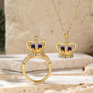 ชุดเครื่องประดับแฟชั่นมงกุฎเจ้าหญิงเจลูเลีย ทำจากเงินสเตอร์ลิง - Product Image 4