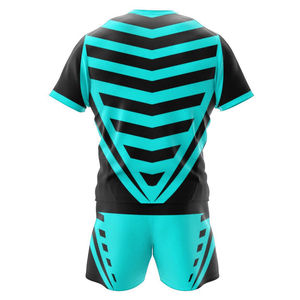 Vêtements de rugby professionnels respirants à séchage rapide en gros, maillots et shorts personnalisés avec logo, ensemble durable, usine de vêtements de sport OEM - Product Image 3