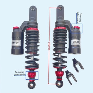 โช้คอัพหลังปรับระดับ<span class=keywords><strong>ค</strong></span>วามหนืด RFY 340 มม. 350 มม. 360 มม. สำหรับรถมอเตอร์ไซค์ CD250 XMAX 125CC XRM WAVE SMASHRAIDERJ XRM 125 <span class=keywords><strong>110</strong></span> Smash - Product Image 1