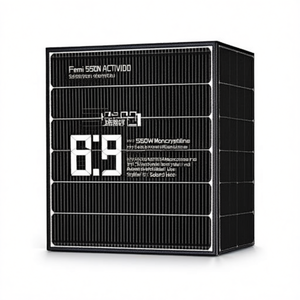 แผงโซลาร์เซลล์แบบโมโนคริสตัลไลน์ HJT ฮาล์ฟเซลล์ Femi 550W สำหรับใช้งานในอุตสาหกรรม - Product Image 2