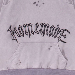 ผ้าฝ้าย 100% ทําด้วยโลโก้ส่วนตัวและป้ายผู้ชาย Hoodies ในความด้อย / โลโก้เย็บปักถักร้อยพิมพ์สกรีนแบบกําหนดเองผู้ชาย Hoodies ลําลอง - Product Image 5