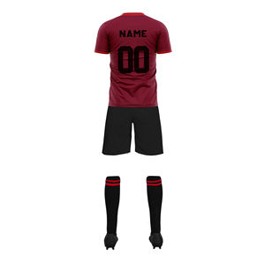 Maillots de football unisexes personnalisés avec logo, uniformes de football, chemises, hauts, respirants, légers, manches courtes, 100% polyester, en solde - Product Image 3