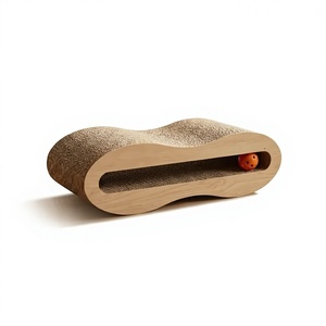 Griffoir pour chat de luxe Amistar de haute qualité, écologique, en carton ondulé, Infinity avec herbe à chat, sans danger pour les chats de toutes tailles - Product Image 1