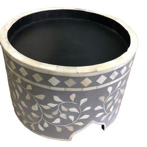 Exhibidor de Pasteles Redondo de Nácar y Hueso Opulento, Servidor de Lujo Hecho a Mano para Eid Mubarak, Fiestas de Ramadán y Decoración Festiva del Hogar - Product Image 1