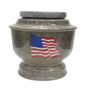 Adhesivo de diseño cruzado Urnas de cremación para adultos de aluminio Urnas funerarias de metal con acabado azul cielo para cenizas humanas. - Product Image 2