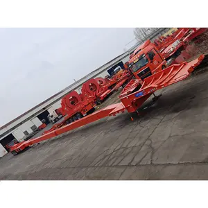 65m 75m long Wind Turbine Wind Mill Blade Truck Trailer 8 Axles In 4 Lines Wind Power Blade Adapter Truck Trailer Turntable