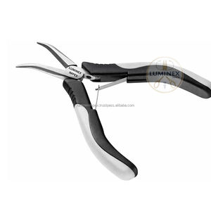 Pince à bec courbé à pointe fine, outil de précision de haute qualité pour bijoux et artisanat, micro-reparation incurvée en acier inoxydable léger pour bagues - Product Image 6