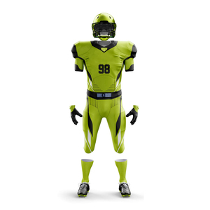 Uniforme de Fútbol Americano 100% Poliéster Transpirable de Manga Corta, Servicio OEM Personalizado, Precio Razonable - Product Image 2