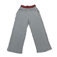 Pantalones Deportivos Personalizados de Estilo Urbano, Transpirables, de Doble Cintura, de Felpa Francesa, Anchos y Holgados, de Alta Calidad
