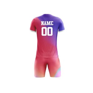 Ensembles d'uniformes de football unisexes en tissu imprimé personnalisé de haute qualité avec logo sur mesure pour équipes adultes, vente en gros - Product Image 2
