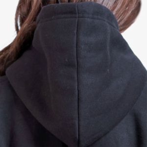 Jet Black Sports Style Hoodies Alta calidad Unisex Heavyweight Sudadera Hoodies Fabricante Custom Hoodie Zipper 100% Cotton - Product Image 6