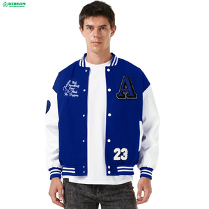 เสื้อแจ็คเก็ตวาร์ซิตี้กันลมสำหรับผู้ชายสไตล์เท่ห์ทันสมัยจาก Behram International ขายส่งแบบกำหนดเองได้ - Product Image 1