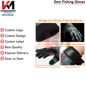 Gants de pêche légers et respirants à prix d'usine, antidérapants, avec fermeture auto-agrippante, pour usage unisexe en eau douce et eau salée - Product Image 5