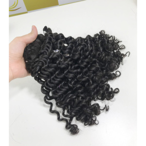 Cheveux bouclés 26 ''à cuticules alignées Super Double trame Water Curl Extensions de cheveux humains bruts sans colle HD Lace Frontal Lace Wig - Product Image 4