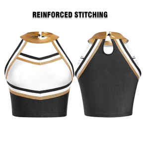 Uniformes de pom-pom girl personnalisés à guichet unique uniformes et accessoires de pratique de sublimation pour les jeunes uniformes de gymnastique en gros - Product Image 3