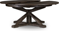 Finition rustique de qualité supérieure Table à manger ronde en bois massif Design contemporain pour la maison Appartements Villas ou Hôtels