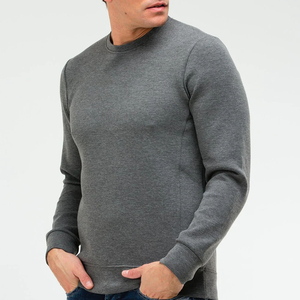 Sweat-shirts en coton 100% pour hommes, poids lourd, unis, avec impression de logo personnalisé, sweat-shirts d'hiver OEM - Product Image 5