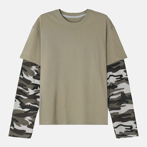 เสื้อยืดโอเวอร์ไซส์ผู้ชาย ดีไซน์ขายดี ผ้าคอตตอนหนา 240 กรัม แบบสองชั้น แขนยาว สำหรับผู้ชาย - Product Image 6