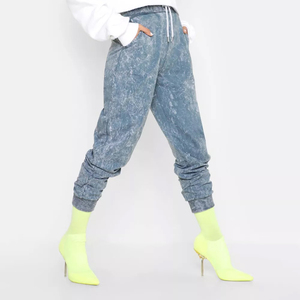 Pantalones Deportivos de Algodón 100% Lavado al Ácido, Estilo Vintage, Personalizados, con Cordón Ajustable y Cintura Elástica para Mujer - Product Image 5