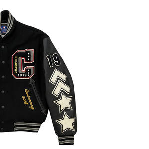 Chaquetas Varsity de Piel de Oveja Antibacterianas de Alta Calidad para Hombre y Mujer, Estilo Nuevo, Cuello Alto, Todas las Tallas y Colores, Lana Baja - Product Image 2