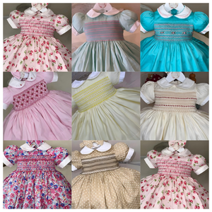 Robe d'été vintage rose smockée faite main Jiefute OEM/ODM sur mesure avec broderie florale pour petite fille, en coton, idéale pour les fêtes - Product Image 4