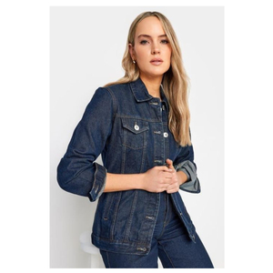 แจ็กเก็ตยีนส์แขนยาวของผู้หญิงเสื้อแจ็คเก็ตผ้าฝ้ายระบายอากาศใส่สบายทันสมัย - Product Image 5