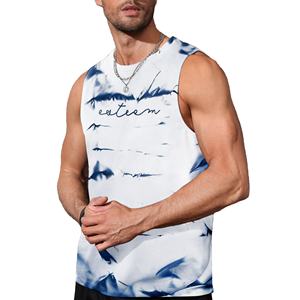 เสื้อแขนกุดแห้งเร็วแบบเรียบสำหรับผู้ชายเสื้อพิมพ์โลโก้แบบออกแบบได้ตามต้องการ - Product Image 1