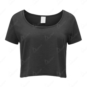 Camiseta Holgada de Algodón para Mujer con Cuello Redondo y Mangas Cortas para Uso Casual, Estilo Relajado y Cómodo. - Product Image 3