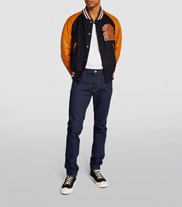 Aceptamos pantalones de mezclilla ajustados rectos de etiqueta privada personalizados para hombres 100% pantalones vaqueros de mezclilla lavados de alta calidad para hombres - Product Image 2