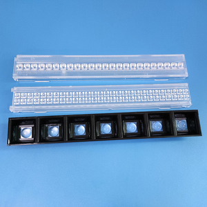 Lente lineal de 280mm de longitud, <span class=keywords><strong>56</strong></span> led, 30, 60, 90 grados, óptica para smd 2835, 3030, 5050, led - Product Image 4