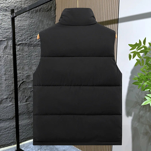 Gilet sans manches décontracté en toile imperméable pour homme avec logo personnalisé - Product Image 6