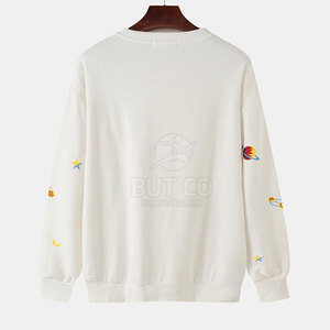 เสื้อสเวตเตอร์สำหรับผู้ชายดีไซน์ใหม่ลายพื้นสไตล์ลำลองฤดูหนาวผ้าคอตตอน/โพลีเอสเตอร์ระบายอากาศได้ดีดีไซน์ตามสั่ง - Product Image 2