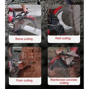 Sierra Circular Eléctrica de Alta Potencia de 16 Pulgadas para Concreto, 8980W/9500W, Sistema de Corte en Húmedo con 2 Cuchillas, Profundidad Máxima de Corte de 11.4 Pulgadas para Piedra - Product Image 4