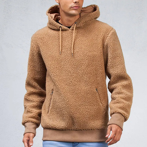 Sweat à capuche Sherpa personnalisé sweat à capuche style pull sweat à capuche chaud hiver hommes personnalisé Sherpa polaire à capuche - Product Image 1